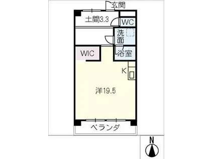 高針中央マンション(ワンルーム/3階)の間取り写真