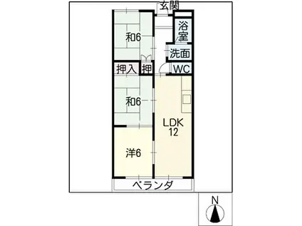 シャトーエミール(3LDK/3階)の間取り写真