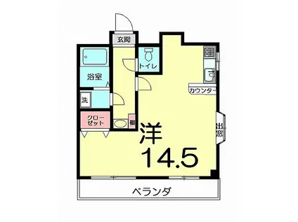 第153 VIP宮原(ワンルーム/3階)の間取り写真