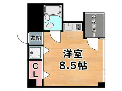 パルティマルトヨ(ワンルーム/5階)の間取り写真