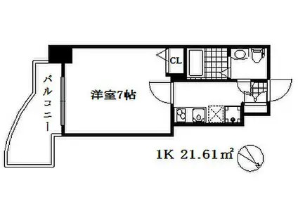 セレニテ神戸西クレア(1K/5階)の間取り写真