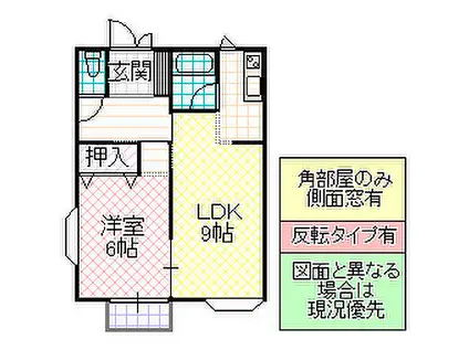 コーポタカハシ(1LDK/1階)の間取り写真