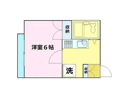 アリス金沢第三(1K/1階)の間取り写真