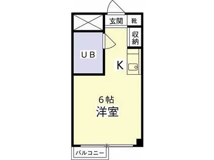 メゾン・ド・ノア聖蹟桜ヶ丘(ワンルーム/5階)の間取り写真