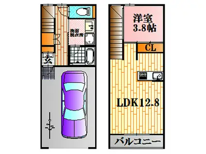 ガレリア86(1LDK/2階)の間取り写真