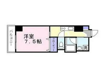 エクセル姫路(1K/2階)の間取り写真