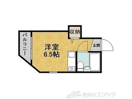 アメニティ寿(ワンルーム/2階)の間取り写真