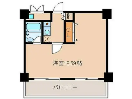 梅田レジデンスTOWER(1K/2階)の間取り写真