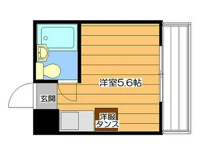 MEIGAKUSO(ワンルーム/3階)の間取り写真