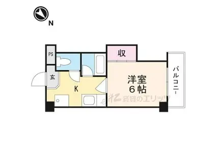 ハイツOKANO(1K/3階)の間取り写真