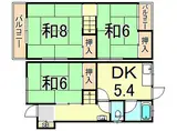 JR東海道・山陽本線 甲子園口駅 徒歩18分 2階建 築47年