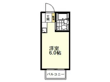 フレンドシップ国分寺(ワンルーム/2階)の間取り写真