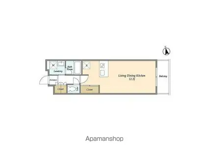 東京地下鉄千代田線 代々木上原駅 徒歩9分 2階建 築38年(3LDK)の間取り写真