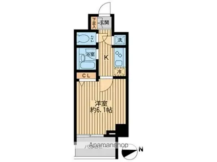 アネックスヒロ(ワンルーム/2階)の間取り写真