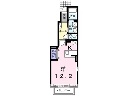 レジディア蒲田Ⅴ(1LDK/12階)の間取り写真