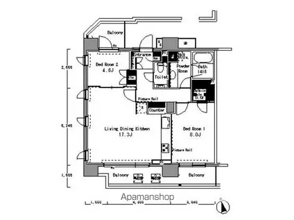 横浜市保土ヶ谷区仏向町AP(ワンルーム/1階)の間取り写真