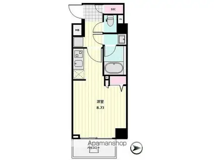 サークルハウス関町北(ワンルーム/1階)の間取り写真