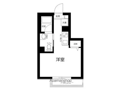 レオパレスグローリア(1K/2階)の間取り写真