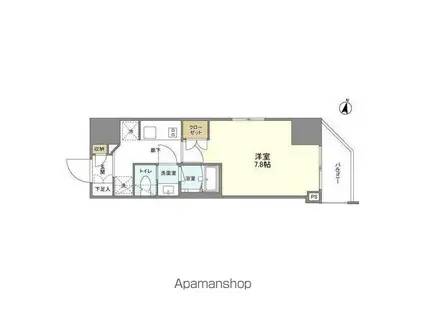 アリュール阿見(1LDK/2階)の間取り写真