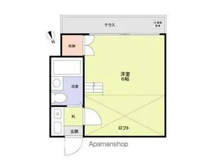 リブリ・エスアイエム(1K/3階)の間取り写真