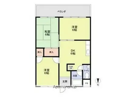 パークアクシス池袋(1K/16階)の間取り写真