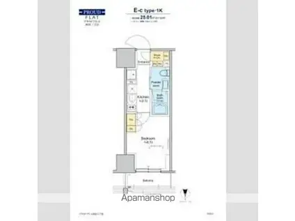 LUORE池上Ⅱ(1LDK/2階)の間取り写真