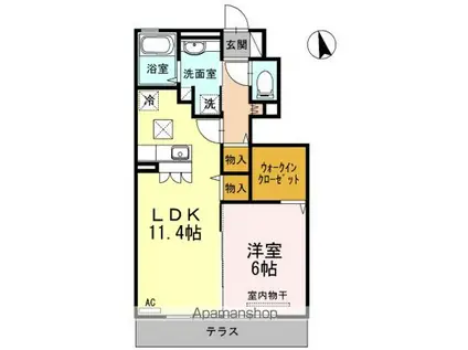 メインステージ吉祥寺(1K/10階)の間取り写真