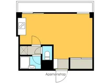 山崎ビル(2DK/3階)の間取り写真