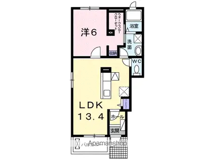 常磐線 勝田駅 徒歩25分 2階建 築19年(3LDK)の間取り写真