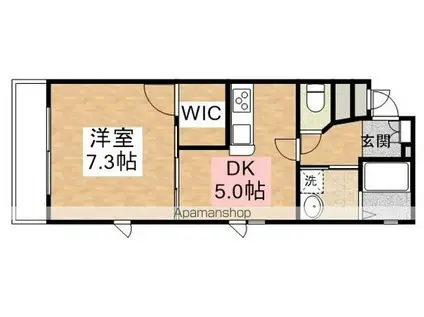 心和テラス武里(1LDK/3階)の間取り写真