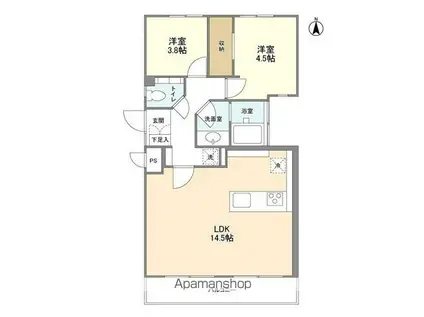 PULCHRA IMAIKE(1K/6階)の間取り写真