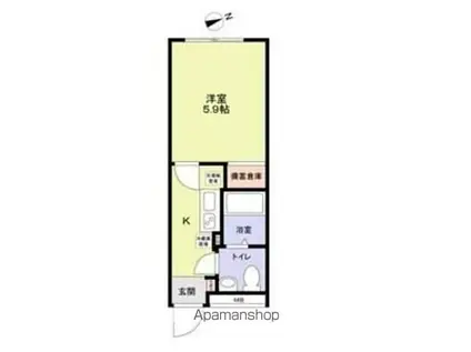 カーサ・サンパティークⅡ(2LDK/2階)の間取り写真