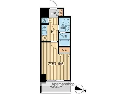 レオパレスプリマベーラⅡ(1K/3階)の間取り写真