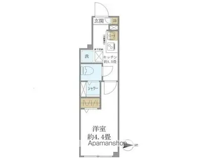 第2中島ビル(ワンルーム/7階)の間取り写真