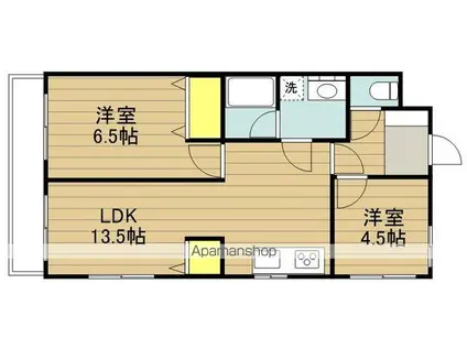 レオネクスト松原第三(1K/2階)の間取り写真