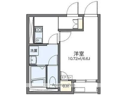 細田三丁目アパート(ワンルーム/2階)の間取り写真