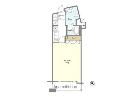 グリュ・プレーヌⅡ(2DK/1階)の間取り写真