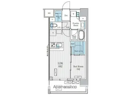 レオパレスファームフィールド(1K/2階)の間取り写真