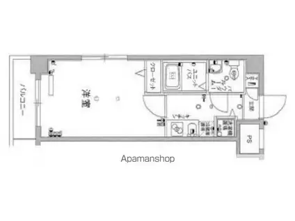 レオパレスシャトル K(1K/2階)の間取り写真