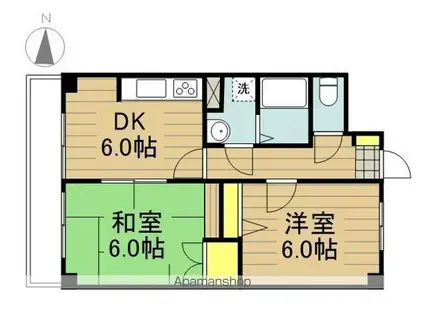 メゾン・ベール B(1LDK/1階)の間取り写真