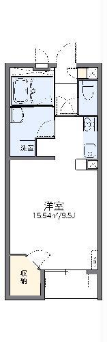 レオネクストWIN(1K/2階)の間取り写真