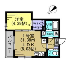 AJ馬橋Ⅴ(1LDK/1階)の間取り写真