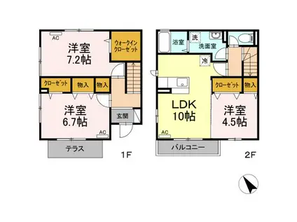 アンナベール(3LDK)の間取り写真