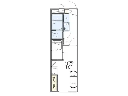 レオパレスクレインベール(1K/1階)の間取り写真