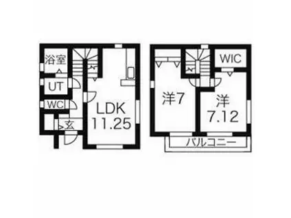 東武鉄道宇都宮線 南宇都宮駅 徒歩30分 2階建 築15年(2LDK)の間取り写真
