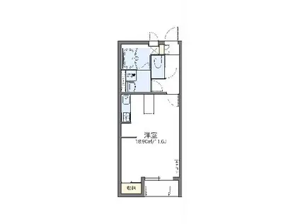 レオネクスト神保原(1K/2階)の間取り写真