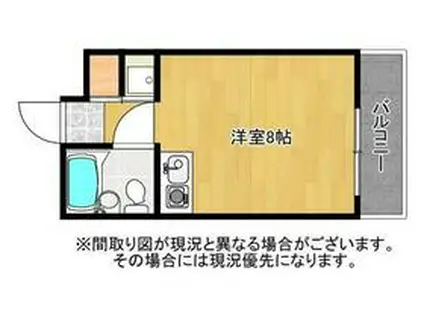 トリムハウス(ワンルーム/2階)の間取り写真