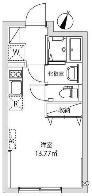 GRANDRESIDENCE ASAGA(ワンルーム/4階)の間取り写真