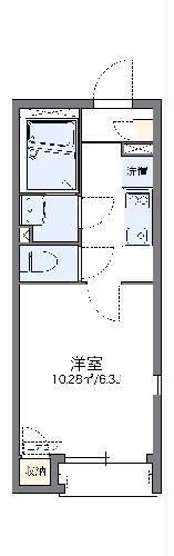 レオネクスト東海Ⅰ(1K/2階)の間取り写真