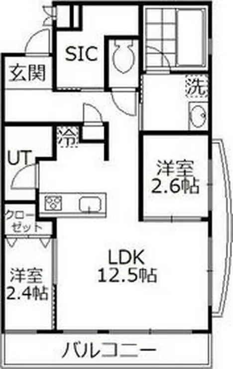ヴィラ鴻巣 2階階 間取り
